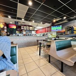 Ray's Pizza - Inside dining area and front counter