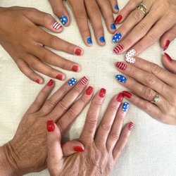 4 Seasons Nails & Spa - Patriotic nails Ready for summer!