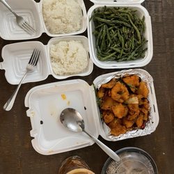 C&T Wok - Spicy crispy fish, green beans, Mapo Tofu, Mongolian beef