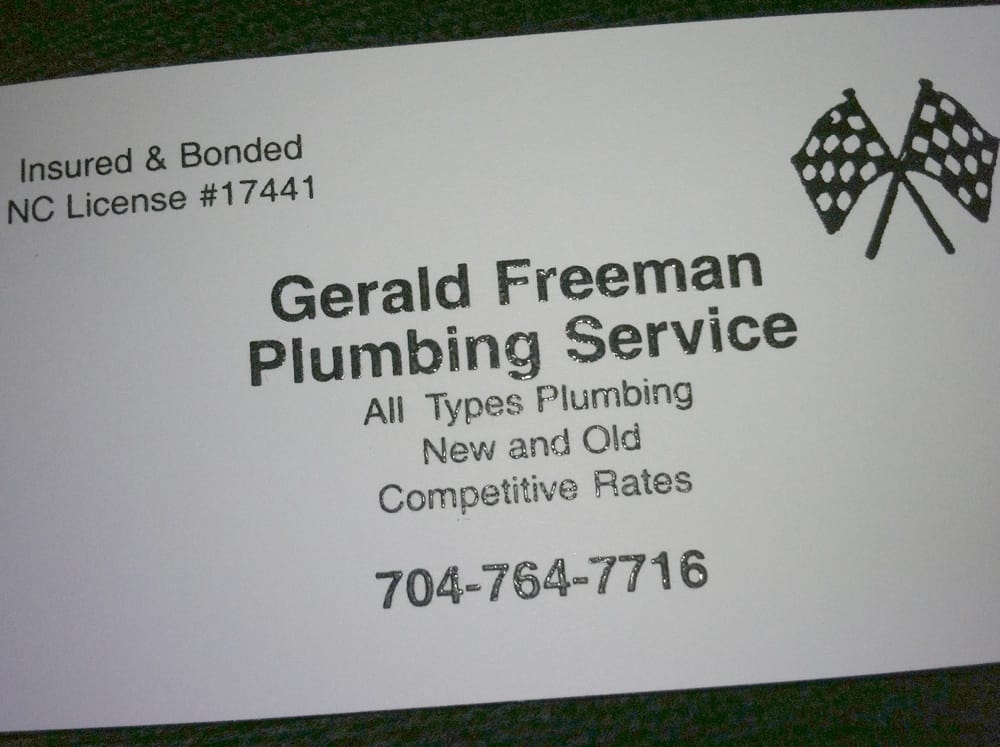 Slide of Gerald Freeman Plumbing