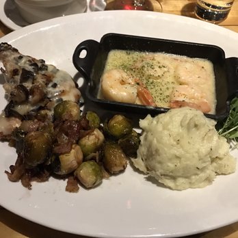 Fahrenheit 132 - Surf & Turf (Chicken & Shrimp Scampi) - Steakhouses Near Me - Fredericksburg, Virginia