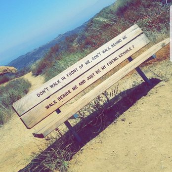 Eagle Rock Canyon Trail - A resting bench next to the rock! You have made it! - Hiking Near Me - Los Angeles, California Eagle Rock Canyon Trail - A resting bench next to the rock! You have made it! - Hiking Near Me - Los Angeles, California
