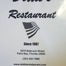 Front of menu