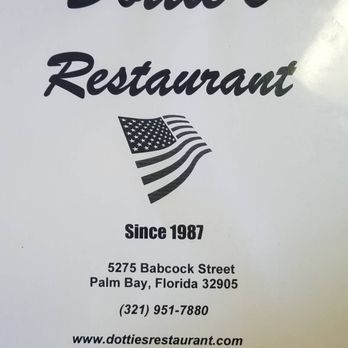 Dottie's Restaurant - Front of menu - American Near Me - Palm Bay, Florida