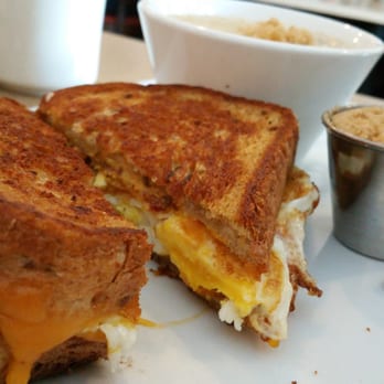Kristof's Kafe - Broken yolk sandwich - minus cheddar, with oatmeal - American Near Me - Davie, Florida