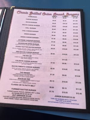 Menu photo 2 Furrbies Amarillo, TX