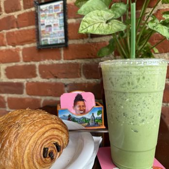 Abi's Books & Brews - Chocolate croissant and matcha maven latte - Used Bookstore Near Me - Richmond, Virginia Abi's Books & Brews - Chocolate croissant and matcha maven latte - Used Bookstore Near Me - Richmond, Virginia