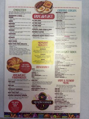 Menu photo 2 Memaws Diner Goodrich, MI
