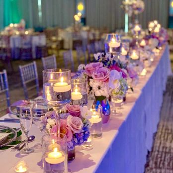 Luxury Event Designs - Beautiful table set-up w/ candles and vases - Party & Event Planning Near Me - Miami, Florida Luxury Event Designs - Beautiful table set-up w/ candles and vases - Party & Event Planning Near Me - Miami, Florida