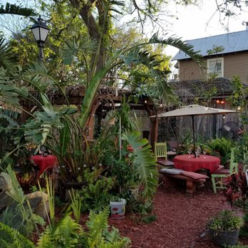 Crucial Coffee Cafe - Walking around the corner and you see this! How can you resist sitting down and enjoying this peaceful place? - Coffee & Tea Near Me - Saint Augustine, Florida
