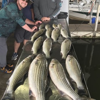 Striper Express Guide Service - Sample of a day of top water action - Boat Charters Near Me - Pottsboro, Texas Striper Express Guide Service - Sample of a day of top water action - Boat Charters Near Me - Pottsboro, Texas