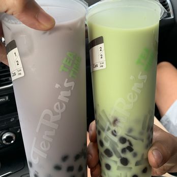 Ten Ren Tea - Taro milk and honeydew milk green tea. Honeydew FTW!!!!!! - Bubble Tea Near Me - Cupertino, California Ten Ren Tea - Taro milk and honeydew milk green tea. Honeydew FTW!!!!!! - Bubble Tea Near Me - Cupertino, California