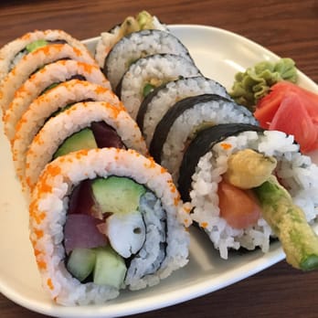 Cafe De Taipei - Island Roll and Cheesy Salmon Roll - Sushi Bars Near Me - Edmond, Oklahoma