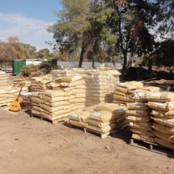 Wholesale Organic Chicken Feed Buyers' Club - Coordinator hanging out with his guitar to help load feed for a few hours.