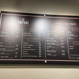 Wall mounted menu so you can decide what you like whilst waiting! Wall mounted menu so you can decide what you like whilst waiting!