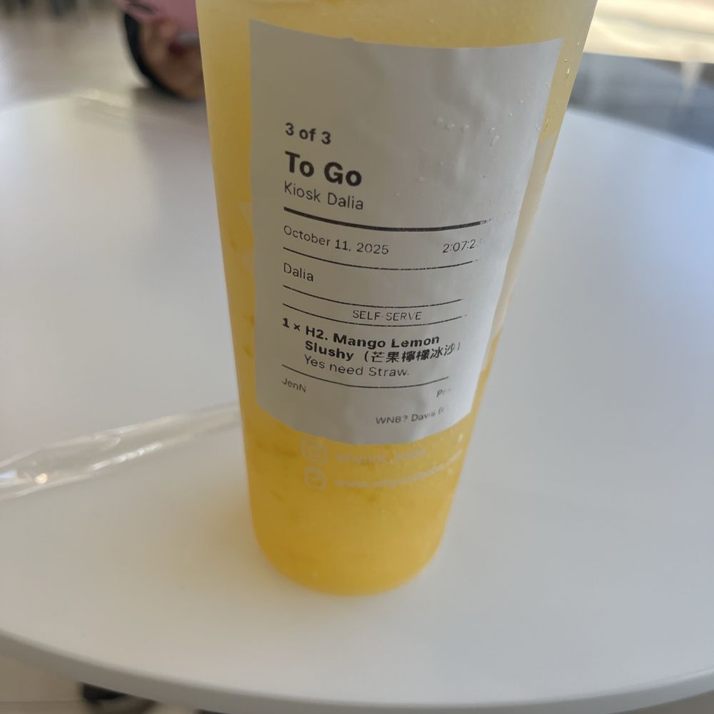 Why Not Boba - H2. Mango Lemon Slushy(芒果檸檬冰沙) - Bubble Tea Near Me - Davis, California Why Not Boba - H2. Mango Lemon Slushy(芒果檸檬冰沙) - Bubble Tea Near Me - Davis, California