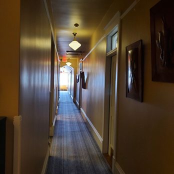 Grand Hotel & Restaurant - a long hallway leading to rooms - Hotels Near Me - Big Timber, Montana
