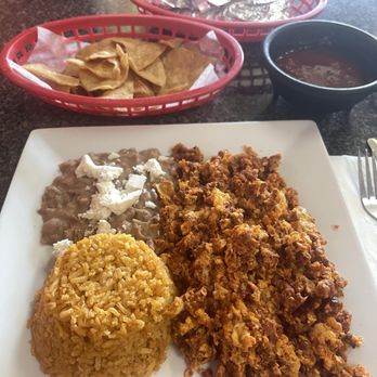 EL MOLCAJETE LOCO - Chorizo breakfast $13.99 - Mexican Near Me - La Mirada, California