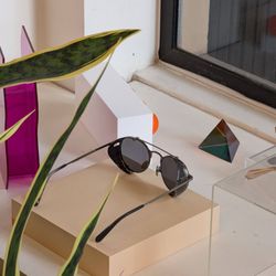 Garrett Leight California Optical - Window display is amazing, looks like a magazine ad