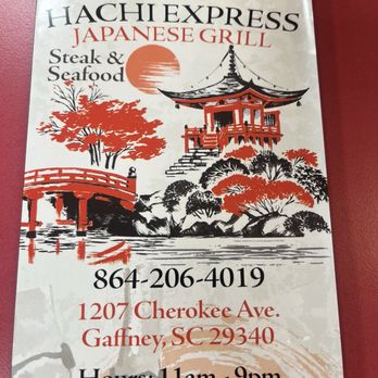 HACHI EXPRESS - Updated January 2026 - 1207 Cherokee Ave, Gaffney