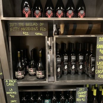 Split Rail Winery - Wine bottles on display - Wine Tasting Room Near Me - Garden City, Idaho