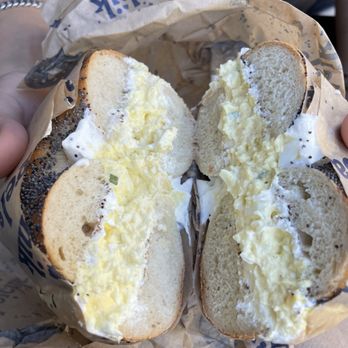 Boichik Bagels - egg salad + pink label - Bagels Near Me - Berkeley, California