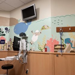 Saint Francis Medical Center - The wall in ER room 26. Fun design!
