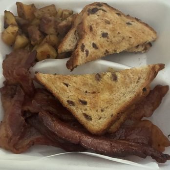 Fannie Cakes Bakery - Bacon, potatoes, and raisin toast (homestyle breakfast) - Bakeries Near Me - Gastonia, North Carolina Fannie Cakes Bakery - Bacon, potatoes, and raisin toast (homestyle breakfast) - Bakeries Near Me - Gastonia, North Carolina