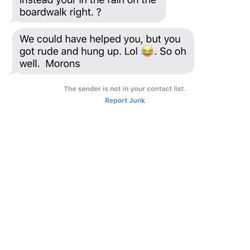 A.C. Car & Taxi Service - Called for service rejected the service and sent us this while at dinner.
