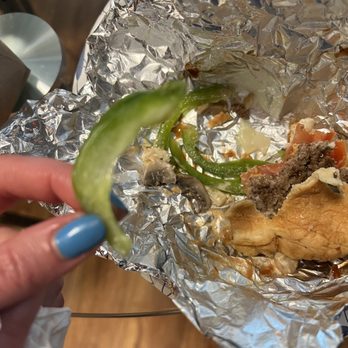 Five Guys - Raw bell pepper and onion. - Burgers Near Me - Studio City, California Five Guys - Raw bell pepper and onion. - Burgers Near Me - Studio City, California