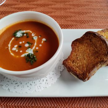 Napa Valley Wine Train - Tomato Soup and Grilled Cheese - New American Near Me - Napa, California