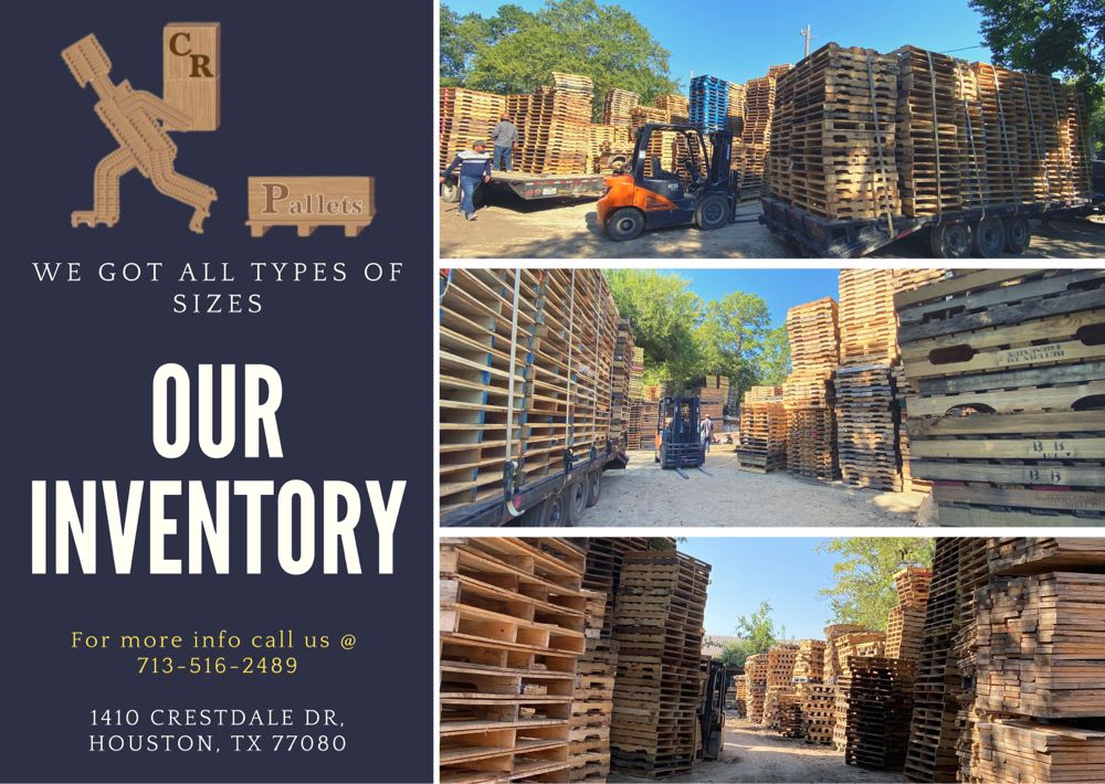 CR PALLETS Updated October 2024 1410 Crestdale Dr, Houston, Texas