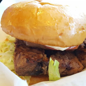 Maple and Motor - Flat-top brisket sandwich ($8.45) - Burgers Near Me - Dallas, Texas Maple and Motor - Flat-top brisket sandwich ($8.45) - Burgers Near Me - Dallas, Texas