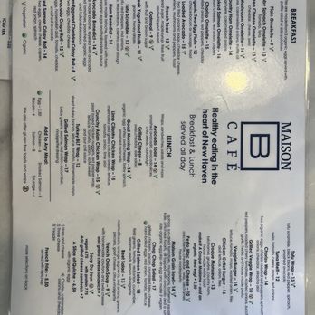 Maison B Cafe - menu 11/9/24 - Belgian Near Me - New Haven, Connecticut Maison B Cafe - menu 11/9/24 - Belgian Near Me - New Haven, Connecticut