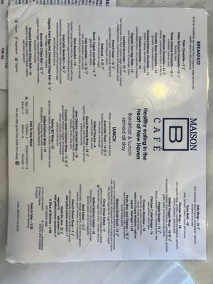 Menu photo 2 Maison B Cafe New Haven, CT Menu photo 2 Maison B Cafe New Haven, CT