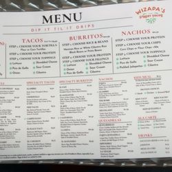 Wizapa’s Street Tacos - The MENU