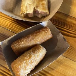 Croquettas de la casa were sooo good and the empanada de jamon Croquettas de la casa were sooo good and the empanada de jamon