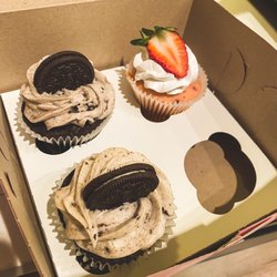 Lil’ Cakes and Creamery - Oreo cupcake and Strawberries and Cream Cupcake