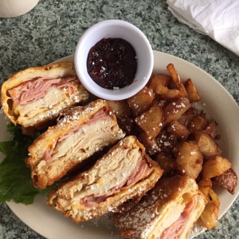 Metro Diner - Monte Cristo with raspberry jam & home fries - Breakfast & Brunch Near Me - Orange Park, Florida Metro Diner - Monte Cristo with raspberry jam & home fries - Breakfast & Brunch Near Me - Orange Park, Florida