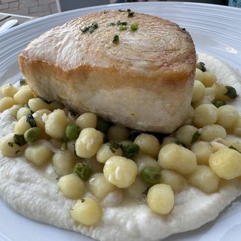 View - Swordfish, gnocci and pureed cauliflower. - Seafood Near Me - Oakdale, New York View - Swordfish, gnocci and pureed cauliflower. - Seafood Near Me - Oakdale, New York
