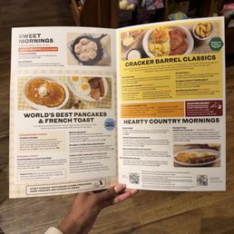 Breakfast menu Breakfast menu