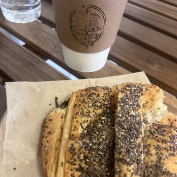Ground Up Coffee - Wellness latte and ricotta cheese, and spinach croissant - Coffee & Tea Near Me - Montebello, California