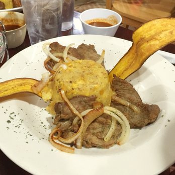 Punta Cana - Bistec de Palomilla (Sirloin Steak) and Mofongo - Caribbean Near Me - Charlotte, North Carolina