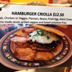 Cafe Aroma Latino - This meal was delicious!So flavorful.The Hamburger Criolla was so good. The cafe con leche & the empanadas and pack a big flavorful punch.
