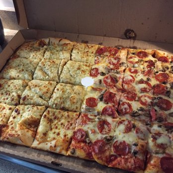 Parkview Pizzeria - Half garlic, half pepperoni mushroom. - Pizza Near Me - Spencer, New York