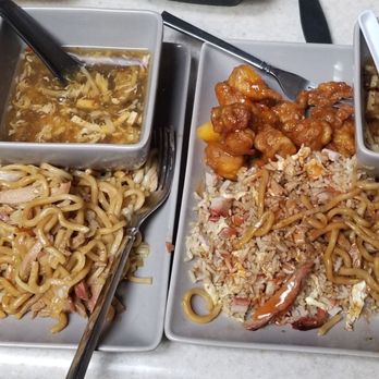 Chinatown Restaurant - three plates of food with chopsticks - Cantonese Near Me - Anderson, California