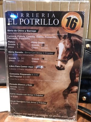 Menu photo 5 El Potrillo Restaurant & Bar Oakland, CA Menu photo 5 El Potrillo Restaurant & Bar Oakland, CA