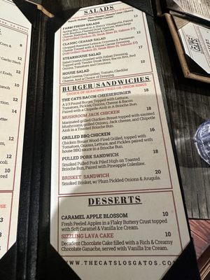 Menu photo 3 The Cats Restaurant Los Gatos, CA Menu photo 3 The Cats Restaurant Los Gatos, CA