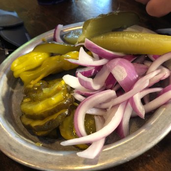 Albert G's BBQ - Pickle bar - we didn't know this existed until we asked where it was. - Barbeque Near Me - Tulsa, Oklahoma
