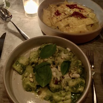 Lilia - Ricotta Gnocchi and Sheeps Milk Cheese Filled Agnolotti - Italian Near Me - Brooklyn, New York